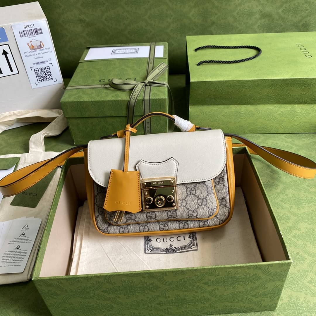 Gucci Supreme GG Padlock Canvas Mini Bag Replica 658487