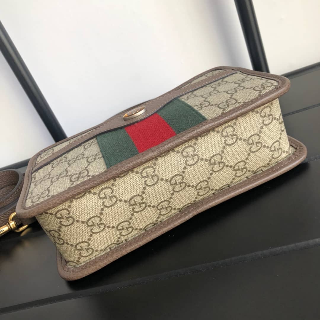 Gucci Supreme Leather Ophidia GG Camera Bag Replica 598130