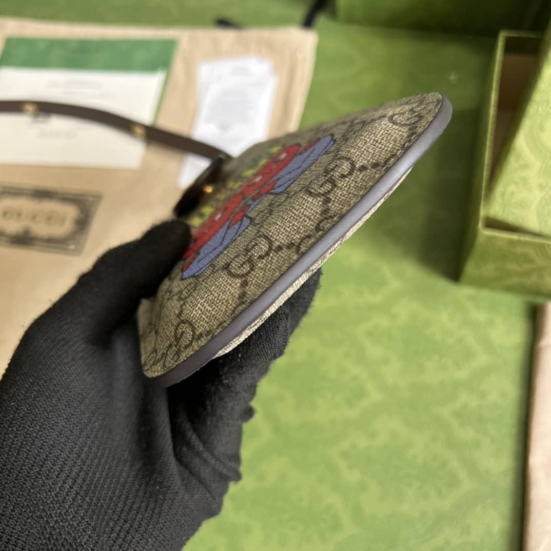 Gucci Cherry Print Phone Case Brown 700732 Replica