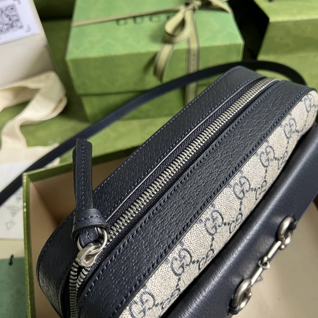 Gucci Horsebit Bag Dupe GG Supreme Canvas 645454 Replica Crossbody Bag