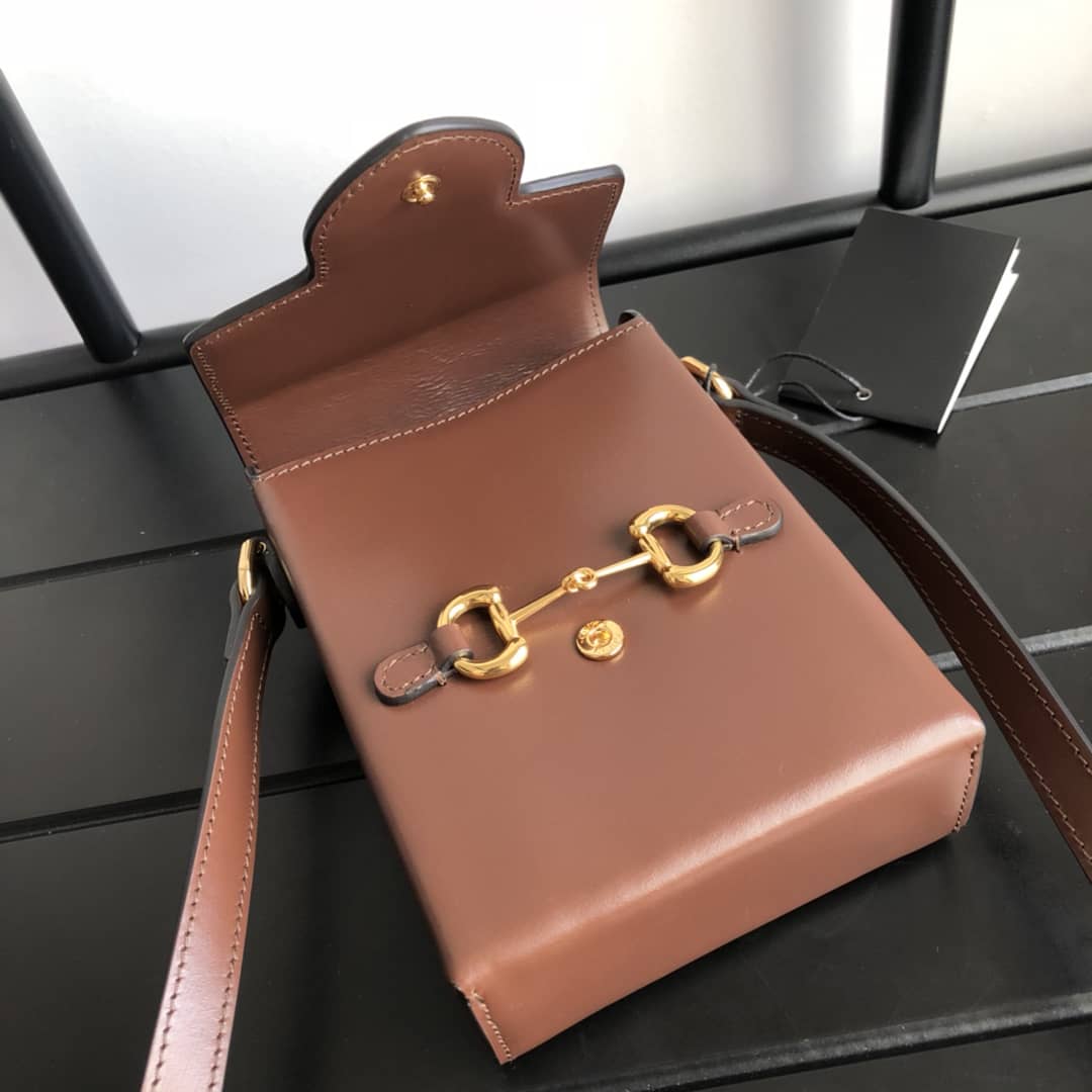 Gucci Horsebit 1955 Mini Bag Replica Brown 625615