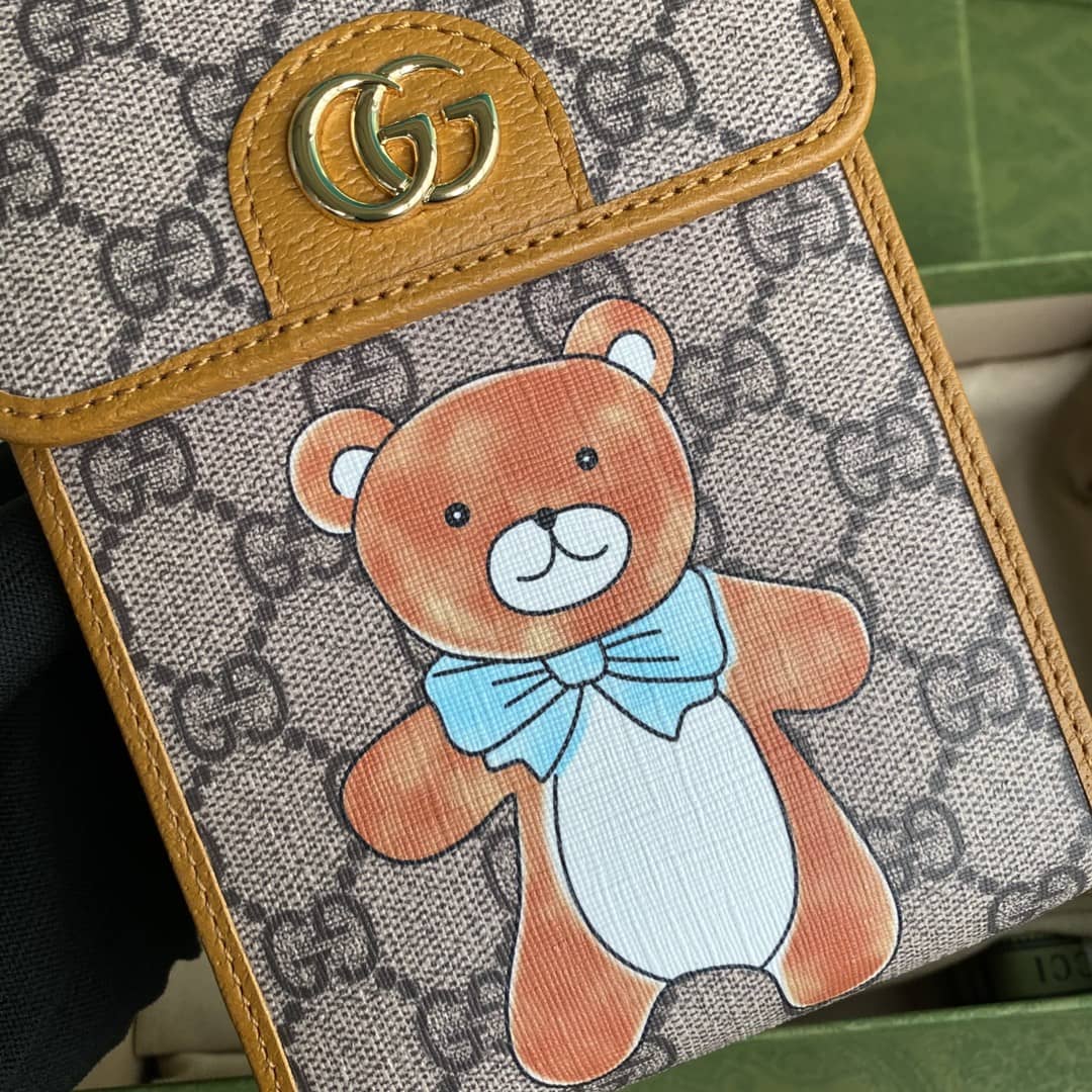 Kai x Gucci Mini Canvas Phone Bag Replica 647805