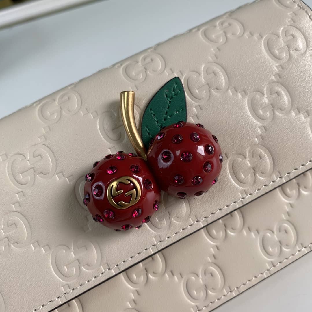 Gucci Supreme GG Mini Bag With Cherries Replica 481291