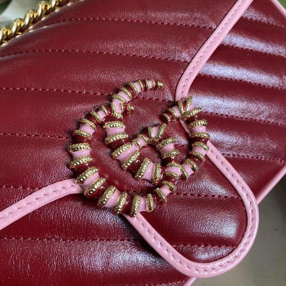 Gucci Marmont GG Small matelassé Shoulder Bag Replica 443497