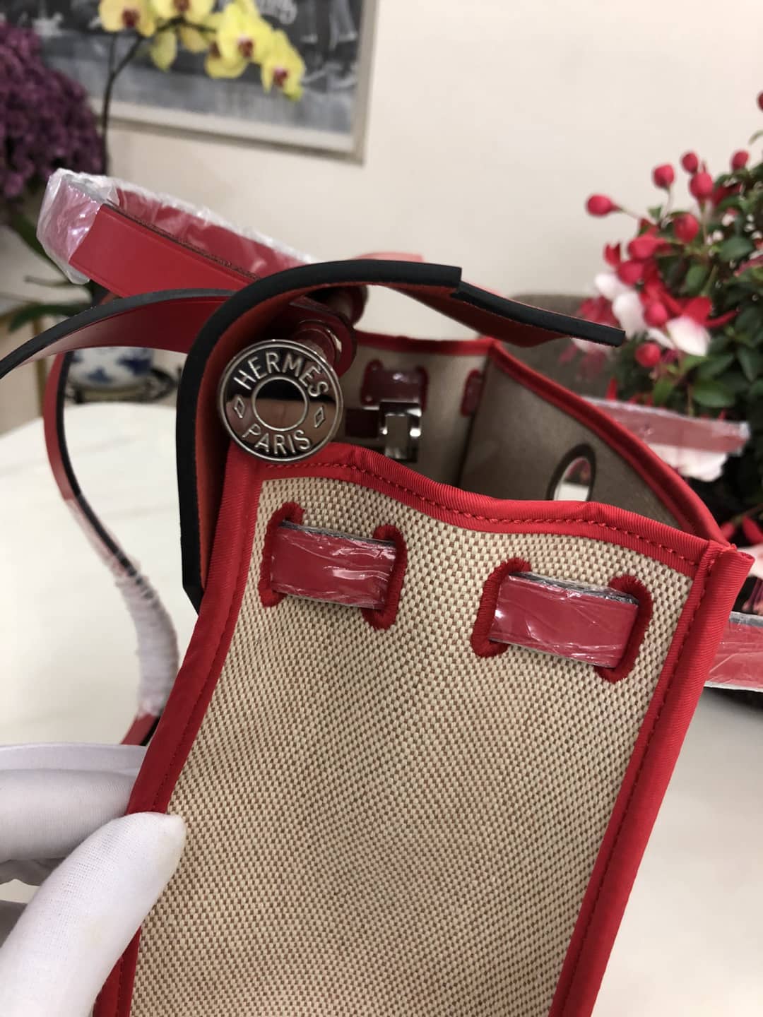 Replica Hermes Birkin Bag 31 Canvas Leather HerBag