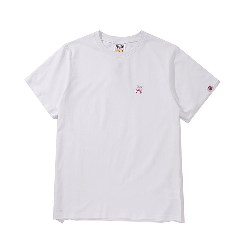 Bape Embroidered Shark Classic Cotton T Shirt 760