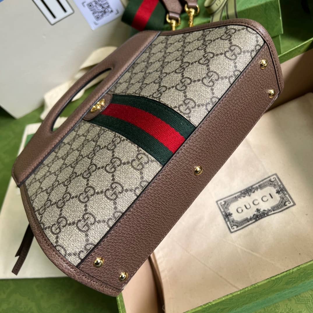 Gucci Ophidia Small Tote With Web 693724 Replica Crossbody Bag