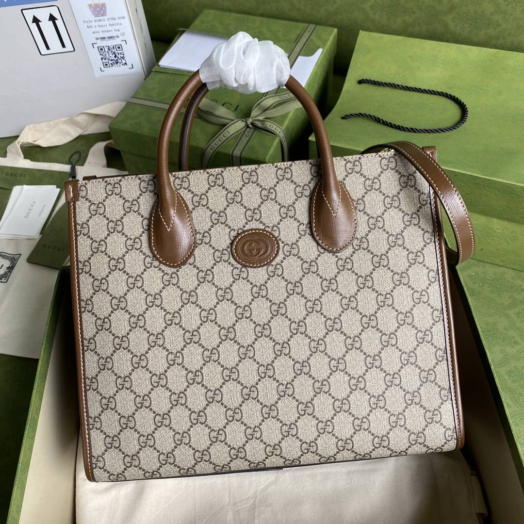 Gucci Les Pommes Small GG 2Way Tote Replica 659983