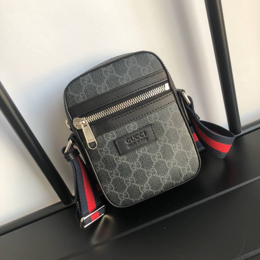 Gucci Ophidia Small GG Canvas Messenger Bag Replica Black 547926