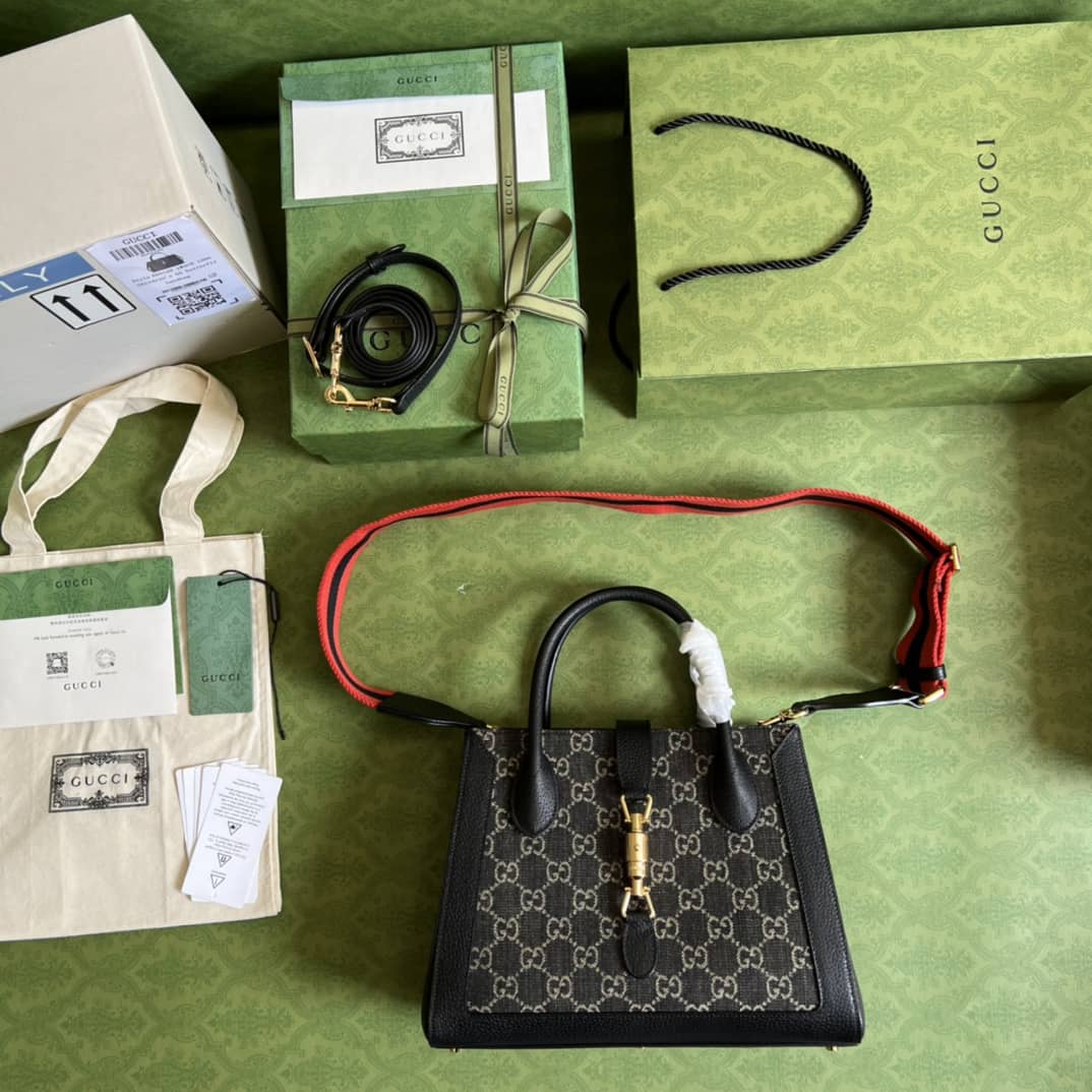 Gucci GG Jackie 1961 Denim Replica Tote Bag 685129