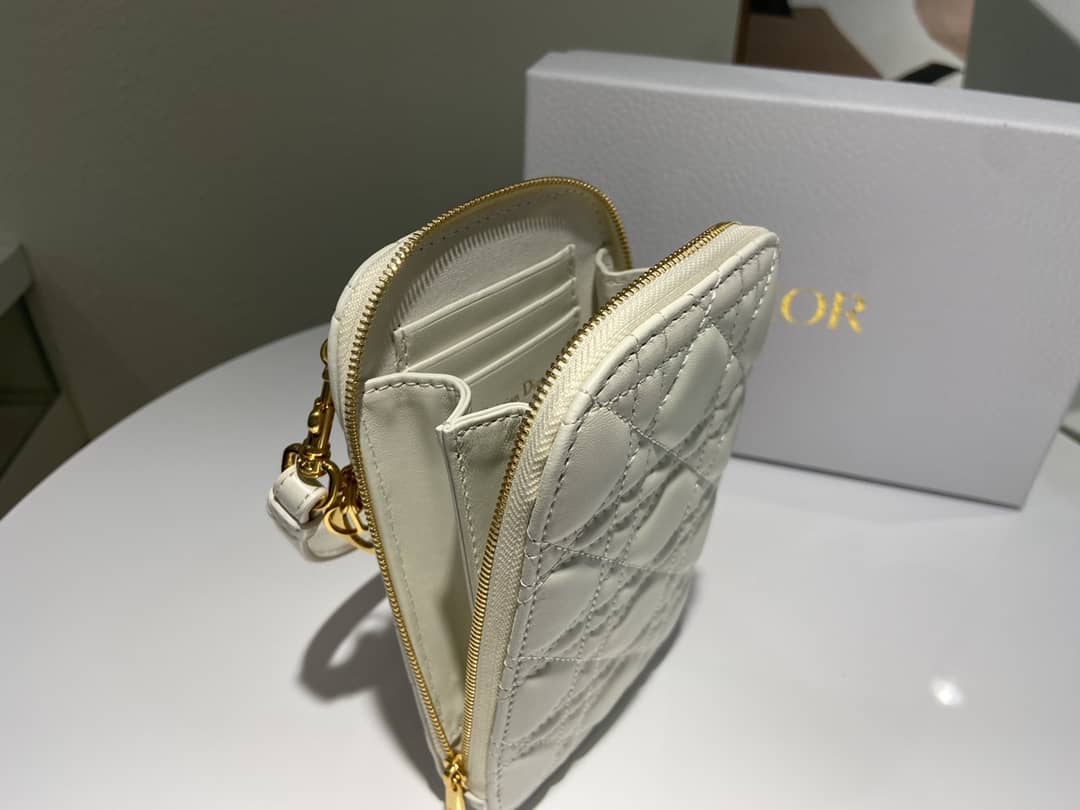 Lady Dior Dupe Lambskin 18CM Phone Holder
