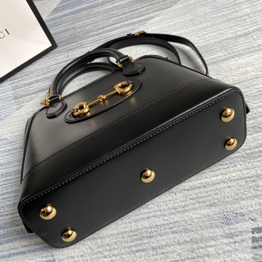 Gucci 1955 Horsebit Polkadot Handle Bag Replica 621220