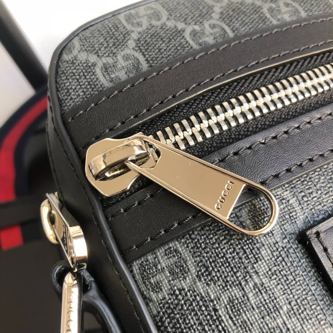 Gucci Ophidia Small GG Canvas Messenger Bag Replica Black 547926