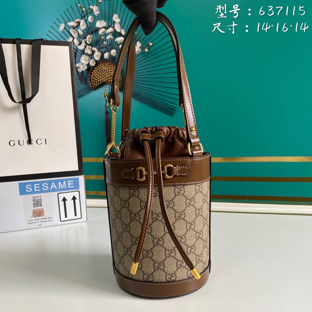 Gucci Horsebit 1955 Small Bucket Bag Replica 637115