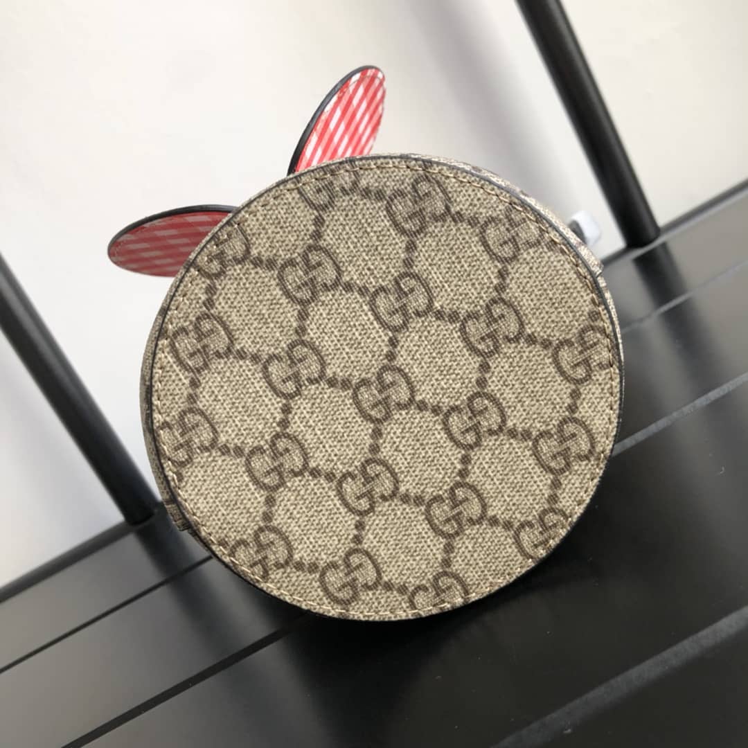 Gucci Kids GG Supreme Apple Bucket Bag Replica 653954