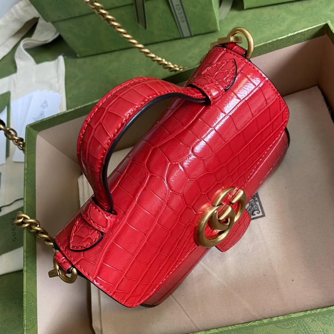 Gucci Marmont GG Mini Top Handle Bag Replica 547260