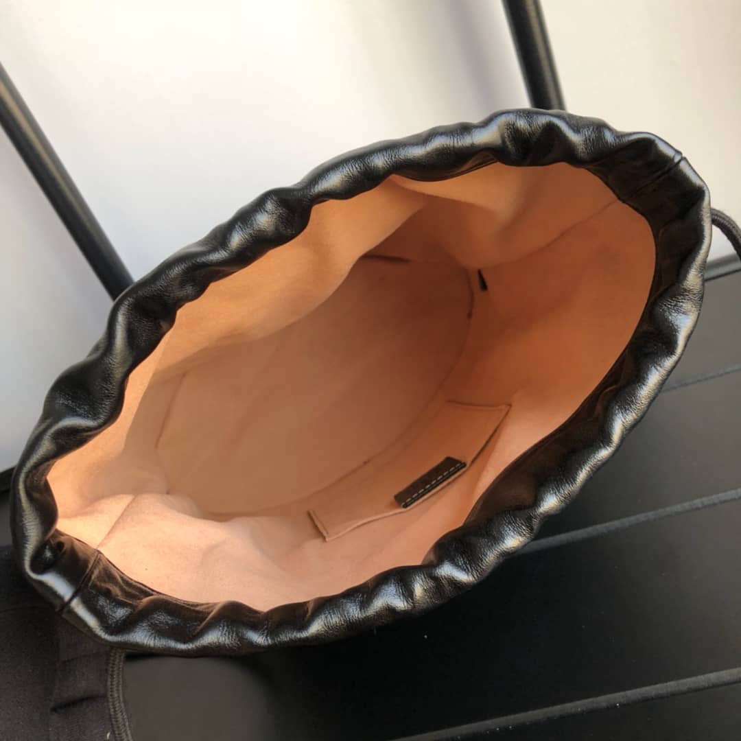 Gucci 1955 Horsebit Bucket Bag Replica Black 602118