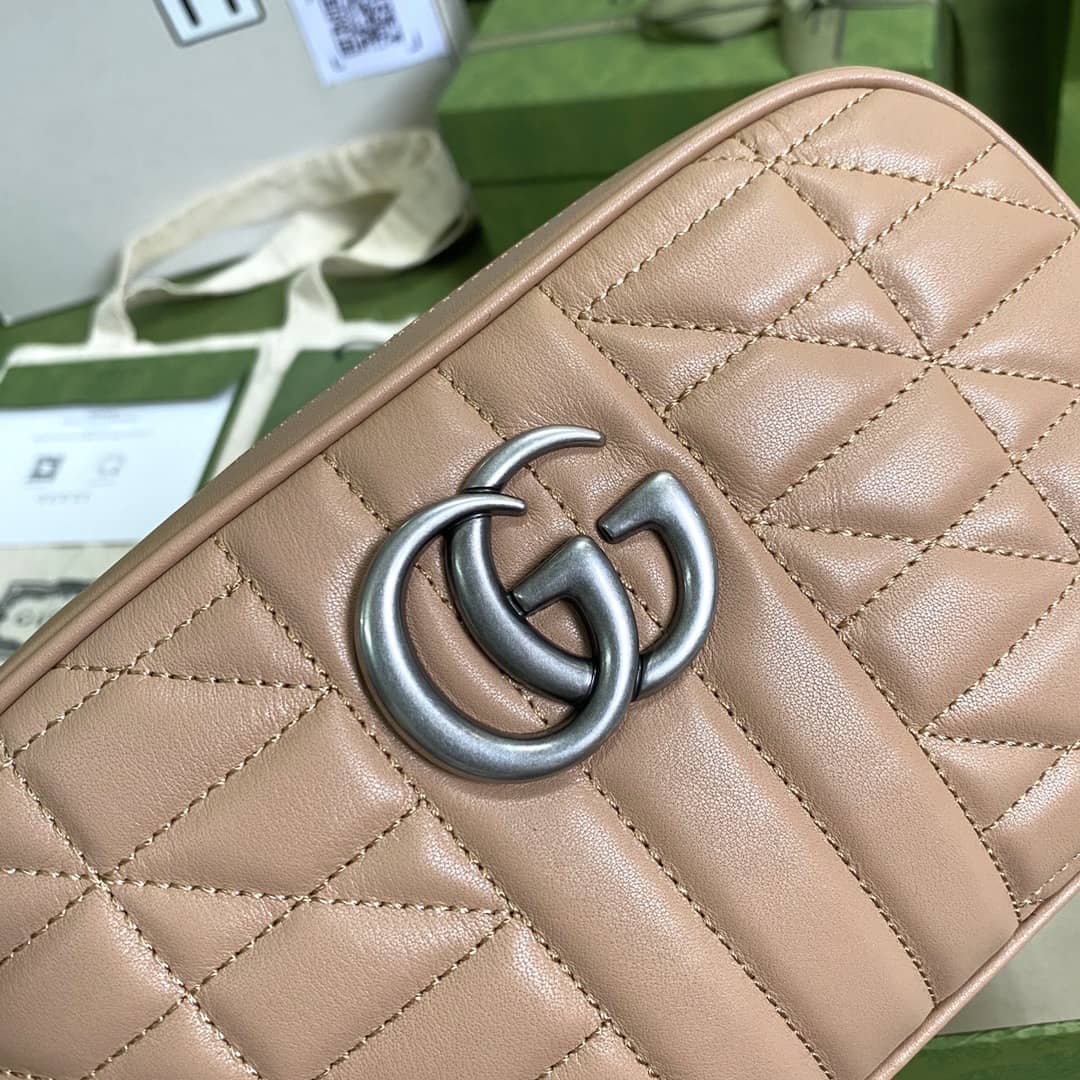 Gucci Marmont Dupe GG Small Matelassé Shoulder Bag Replica 447632