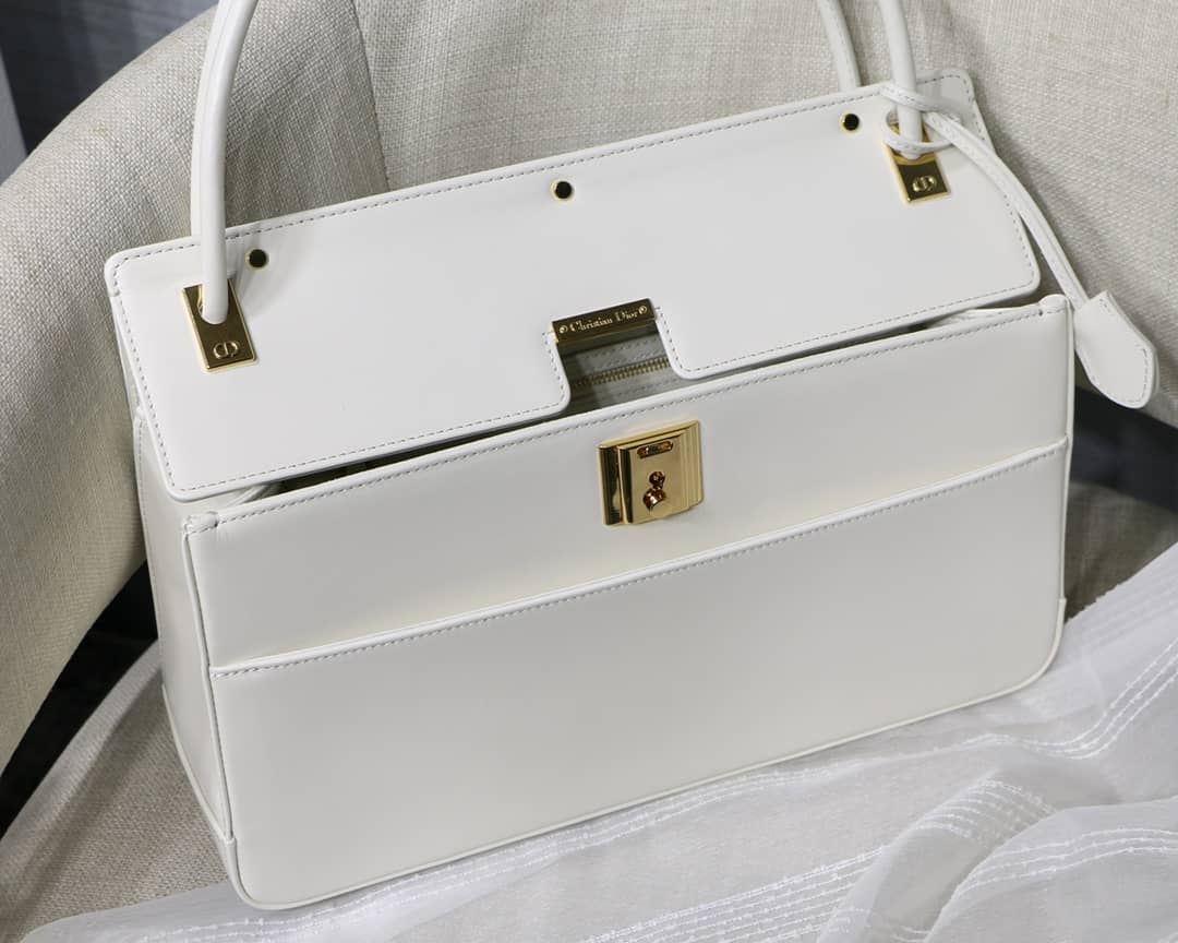 Dior Latte Smooth Calfskin Parisienne Bag