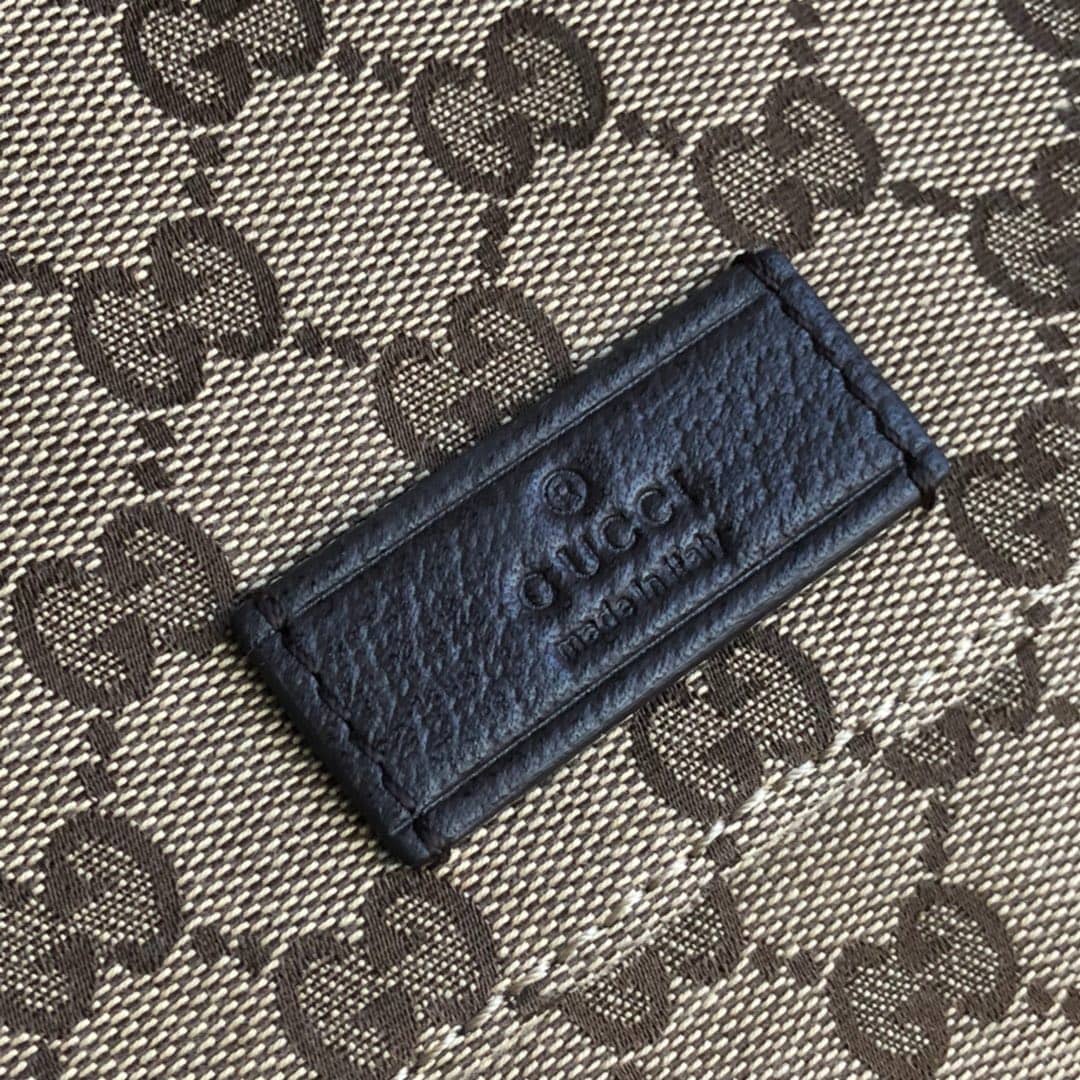 Gucci GG Canvas Messenger Bag Replica Brown 146236