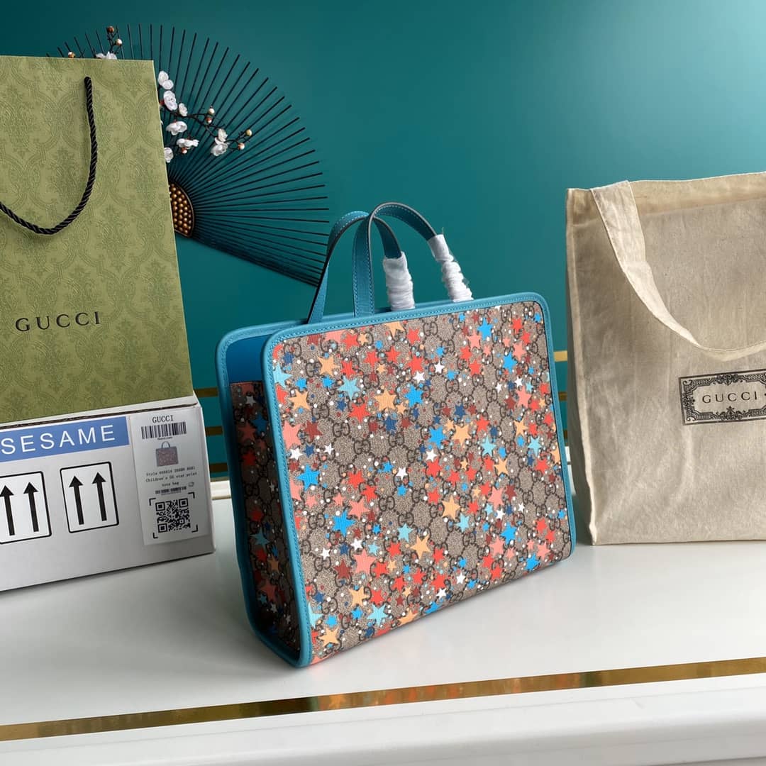 Gucci GG Printed Multicolor Kids Girl Tote Replica 605614