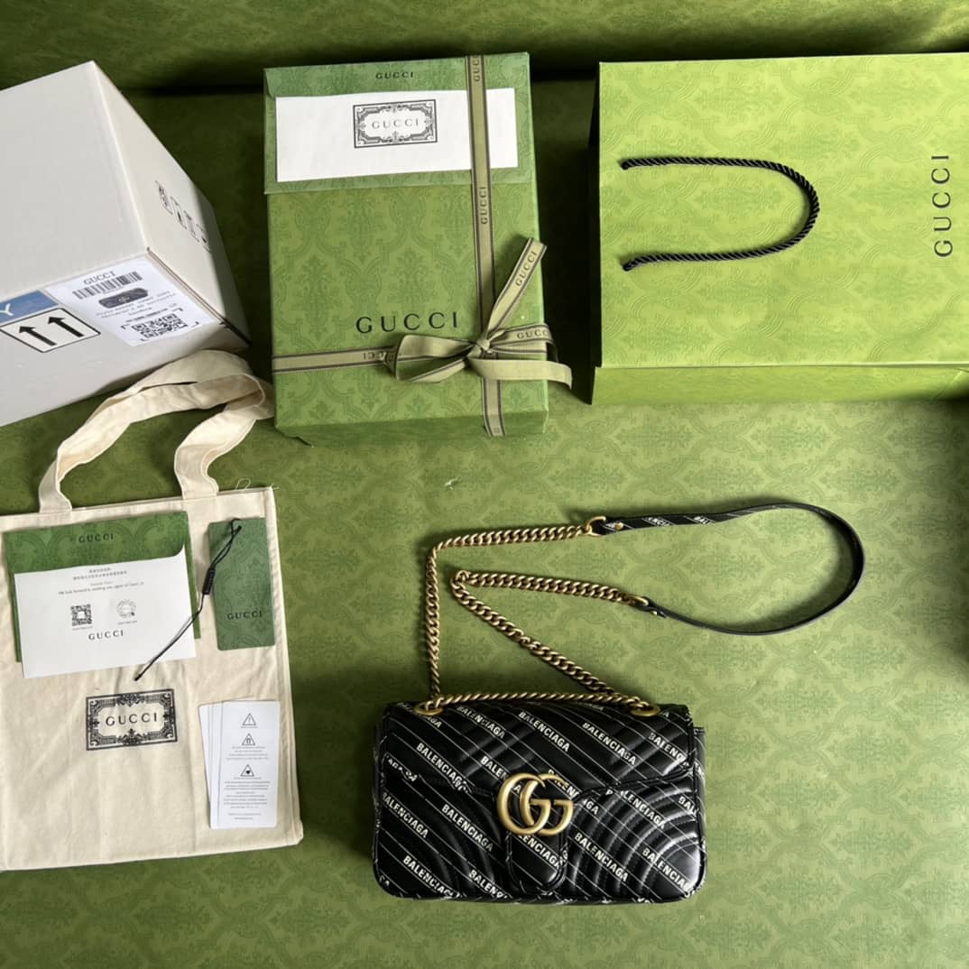 Gucci Marmont GG Small matelassé Shoulder Bag Replica 443497