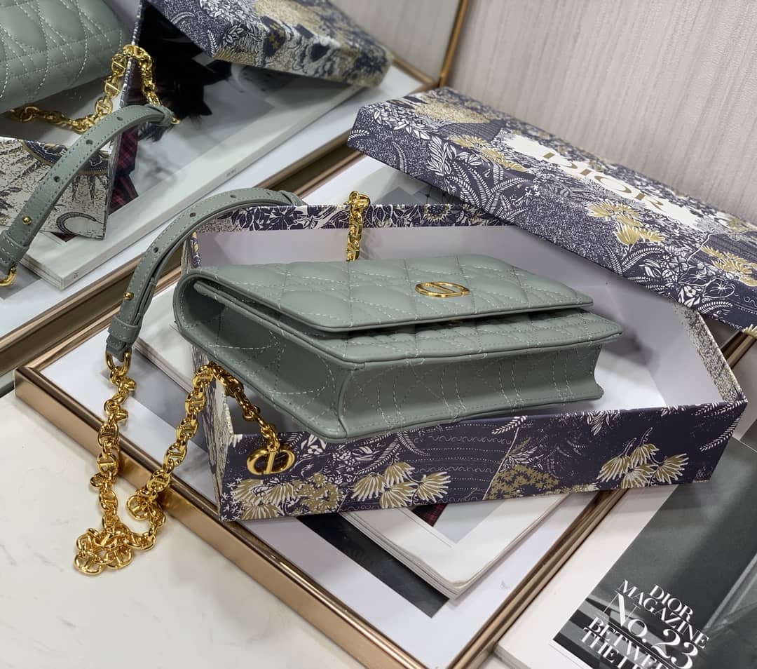 Christian Dior Caro Chain Belt Replica Pouch