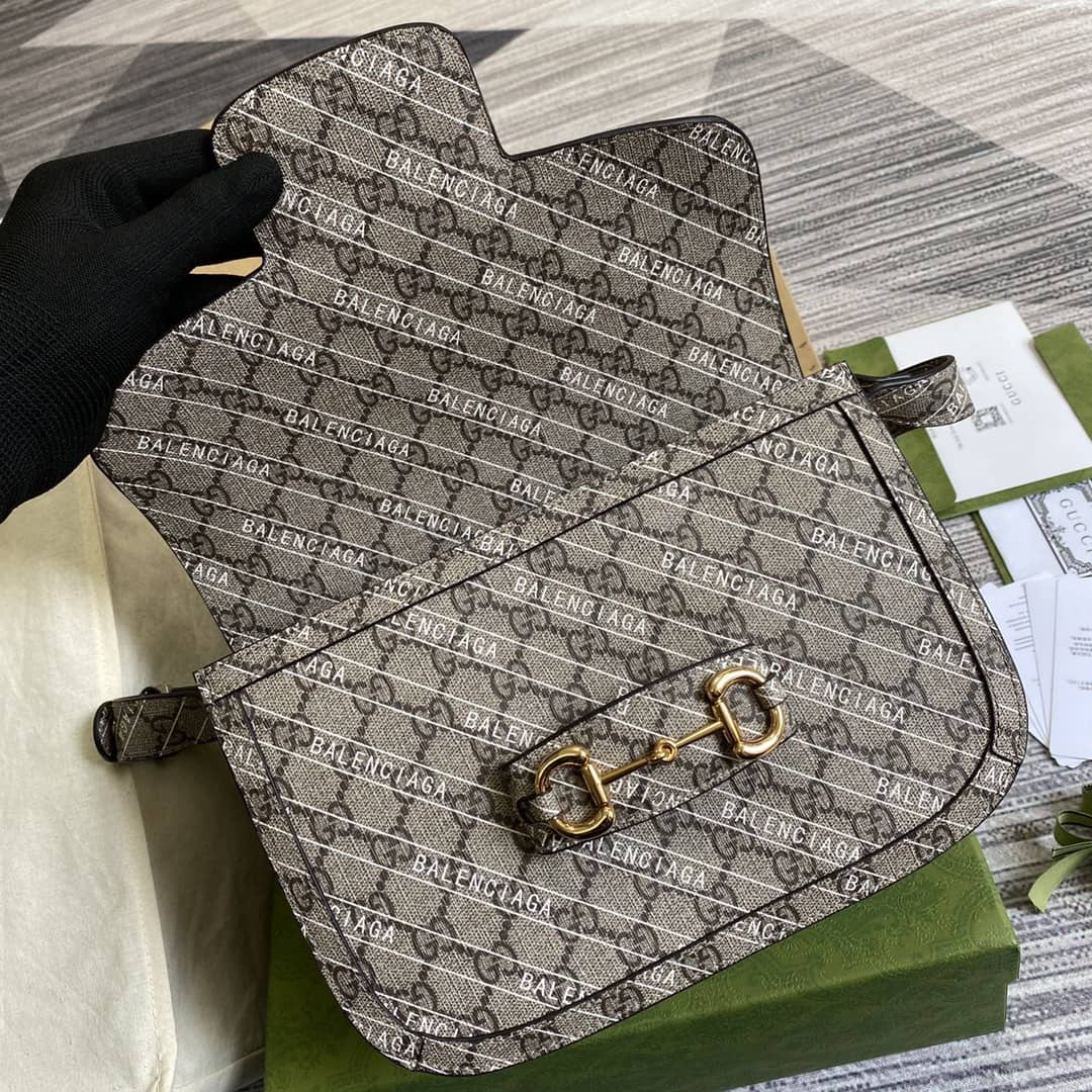 Gucci 1955 Horsebit Supreme Shoulder Bag Replica 602204