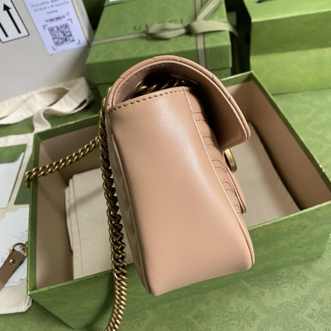 Gucci GG Marmont Small Matelassé Leather 443497 Replica Crossbody Bag