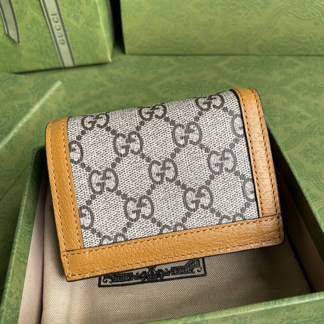 Gucci Doraemon GG Supreme Mini Wallet Replica 654541