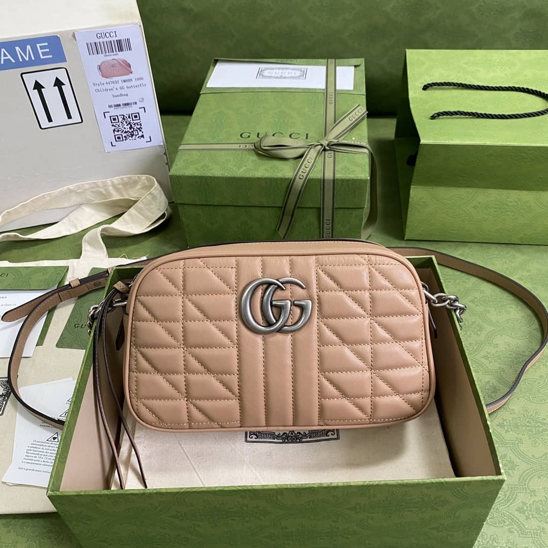 Gucci Marmont Dupe GG Small Matelassé Shoulder Bag Replica 447632