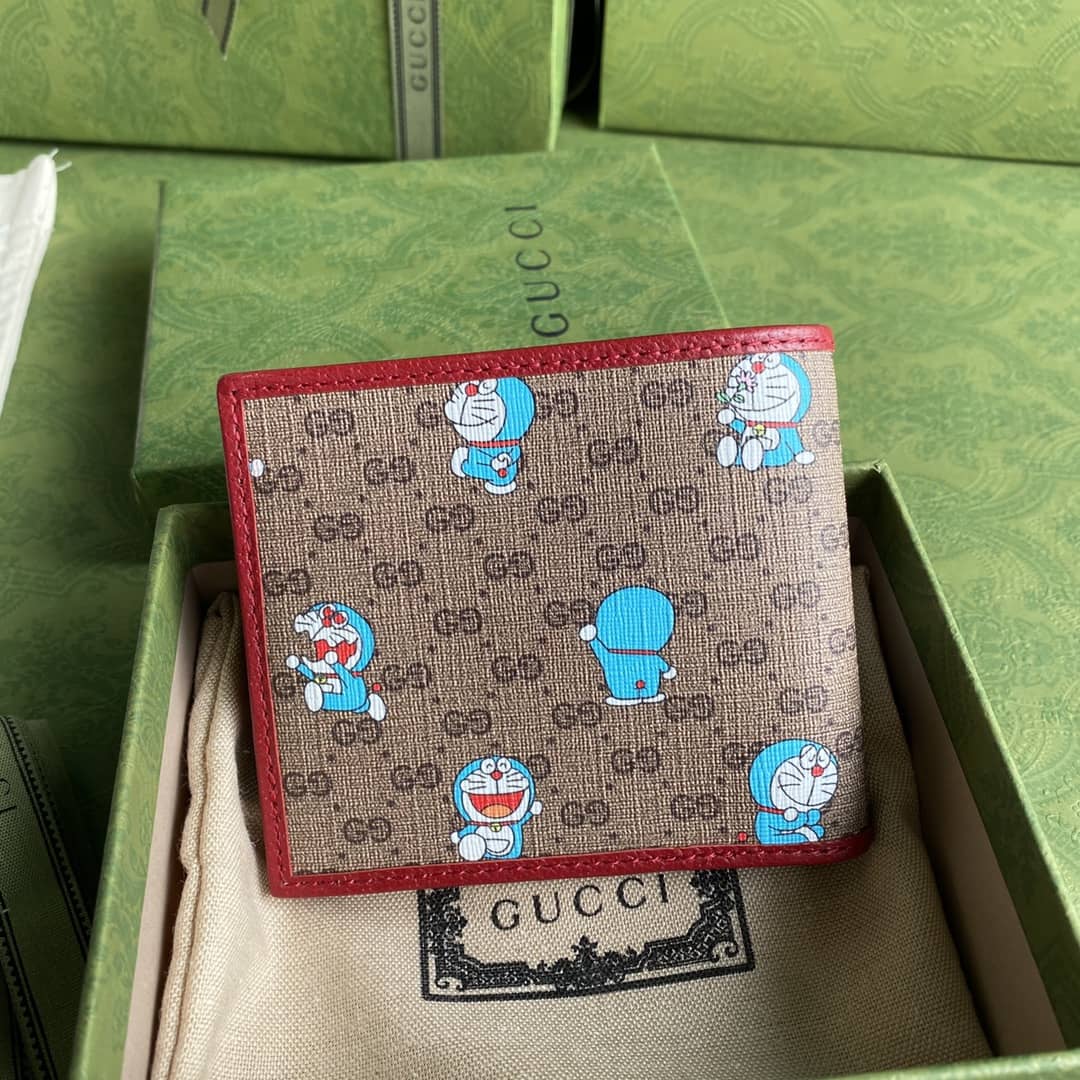 Gucci X Doraemon Bi-Fold Wallet Replica 647802