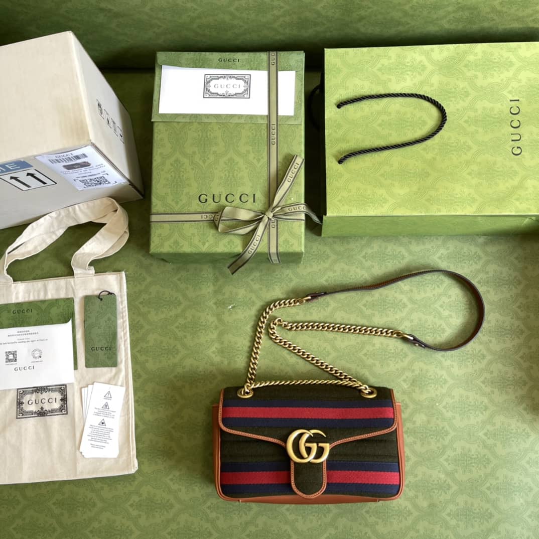 Gucci Marmont GG Small matelassé Shoulder Bag Replica 443497