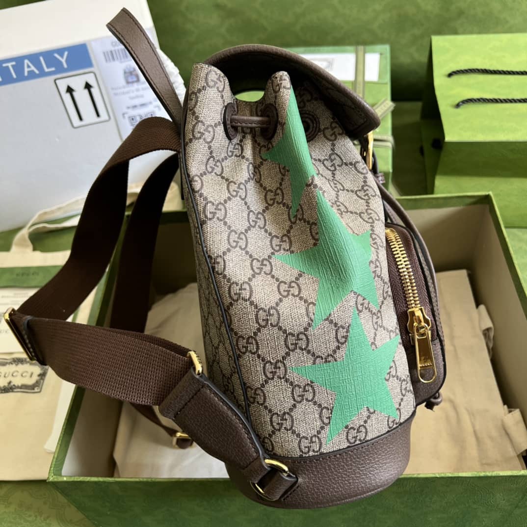 Gucci Interlocking GG Supreme Backpack Beige Replica 674147