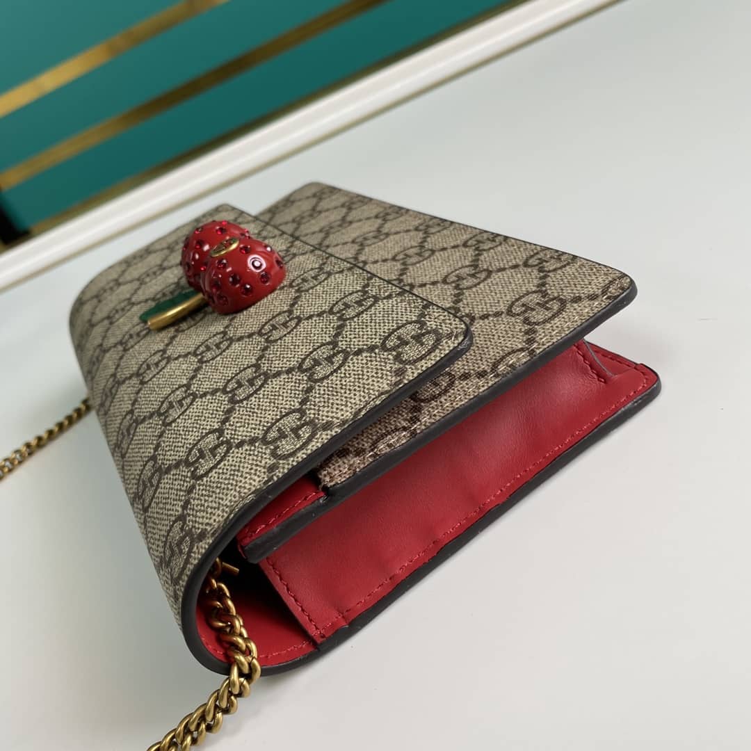 Gucci Supreme GG Mini Bag With Cherries Replica 481291