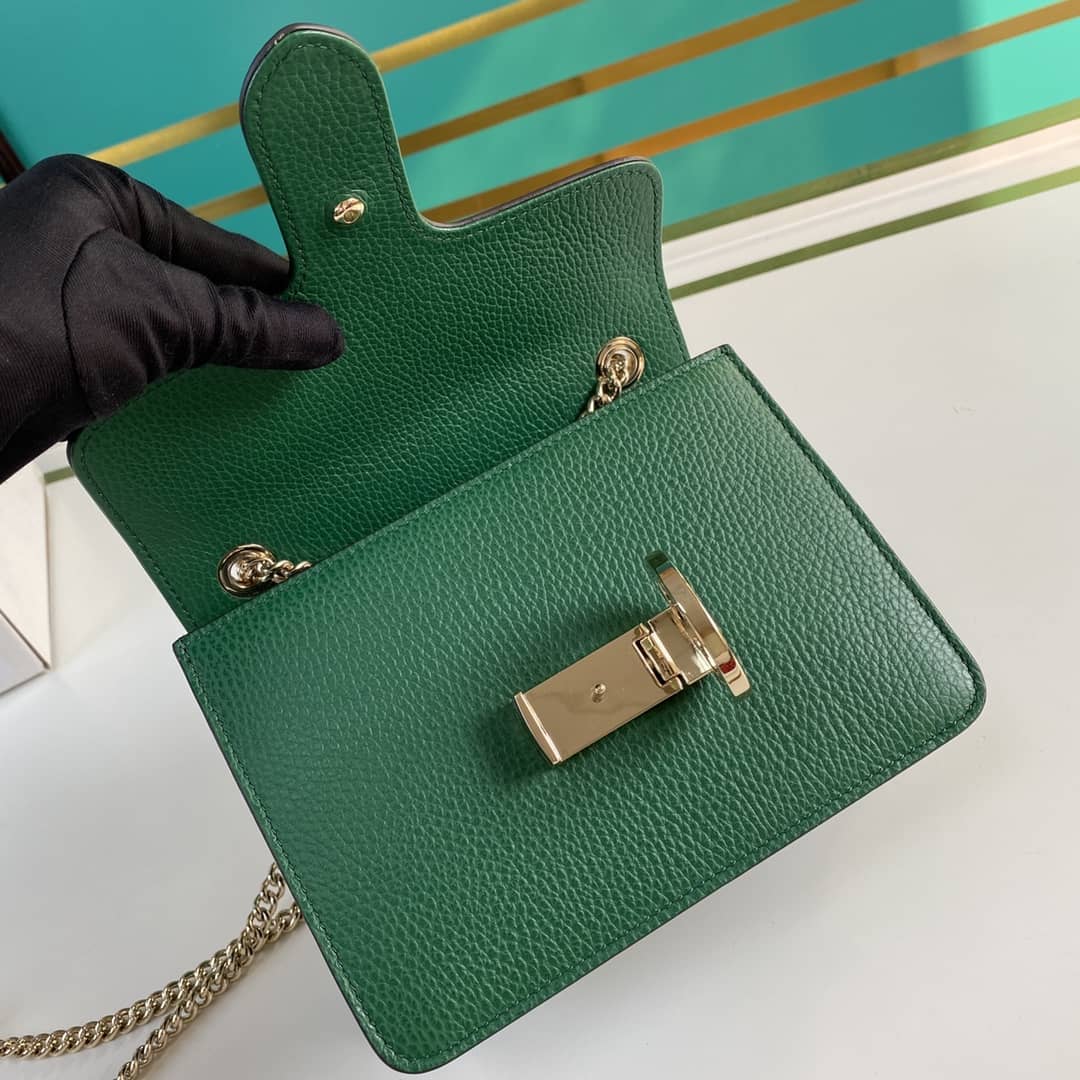 Gucci Interlocking Leather Chain Crossbody Bag Replica 510304