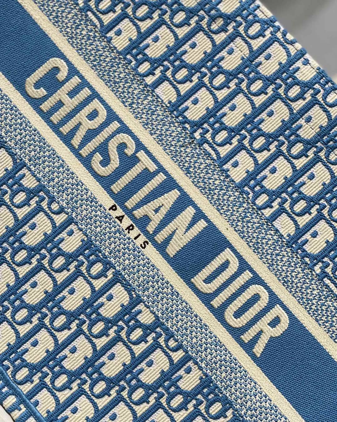 Christian Dior Tote Bag Dupe CD Book Embroidery