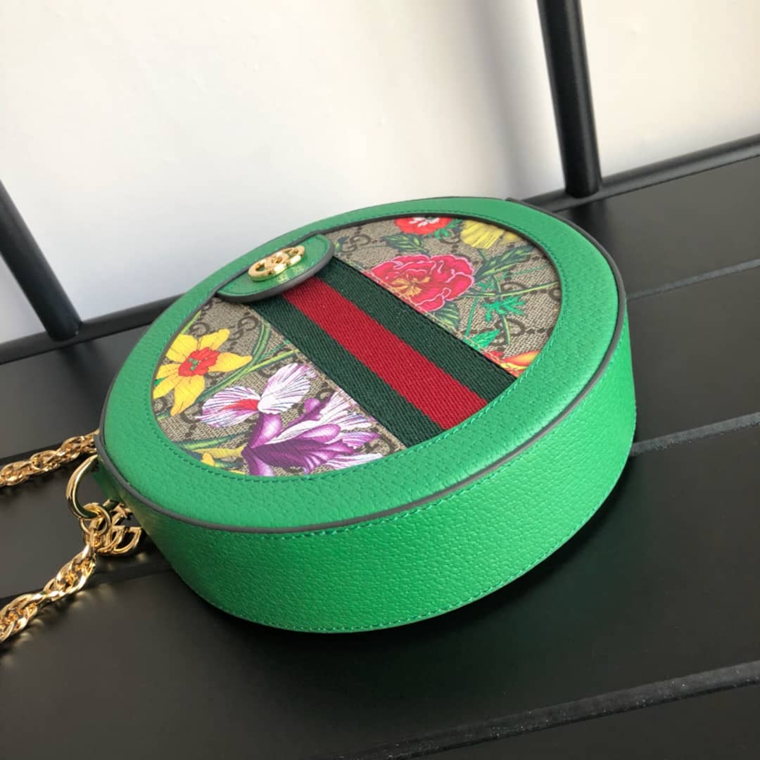 Gucci Ophidia GG Flora Mini Replica Backpack Green 598661