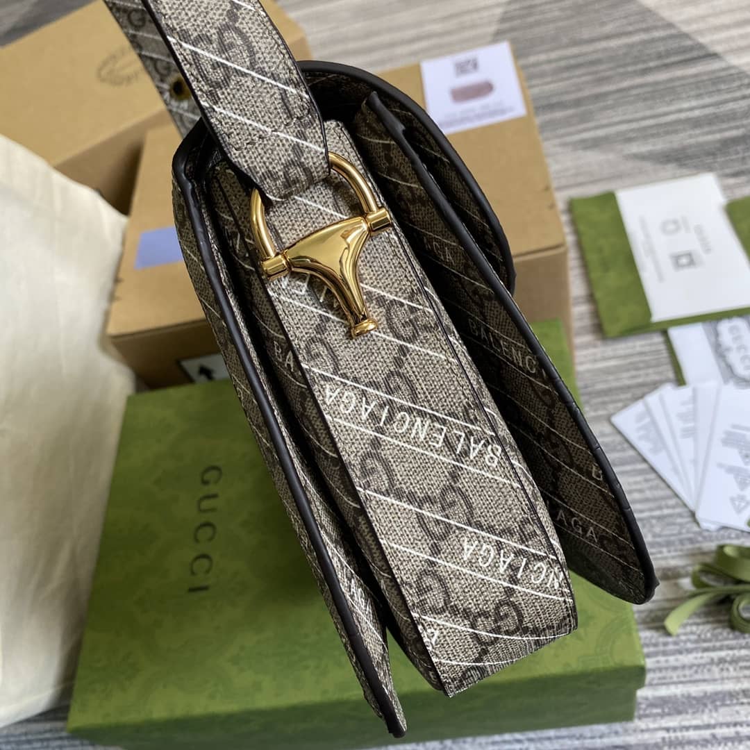 Gucci 1955 Horsebit Supreme Shoulder Bag Replica 602204