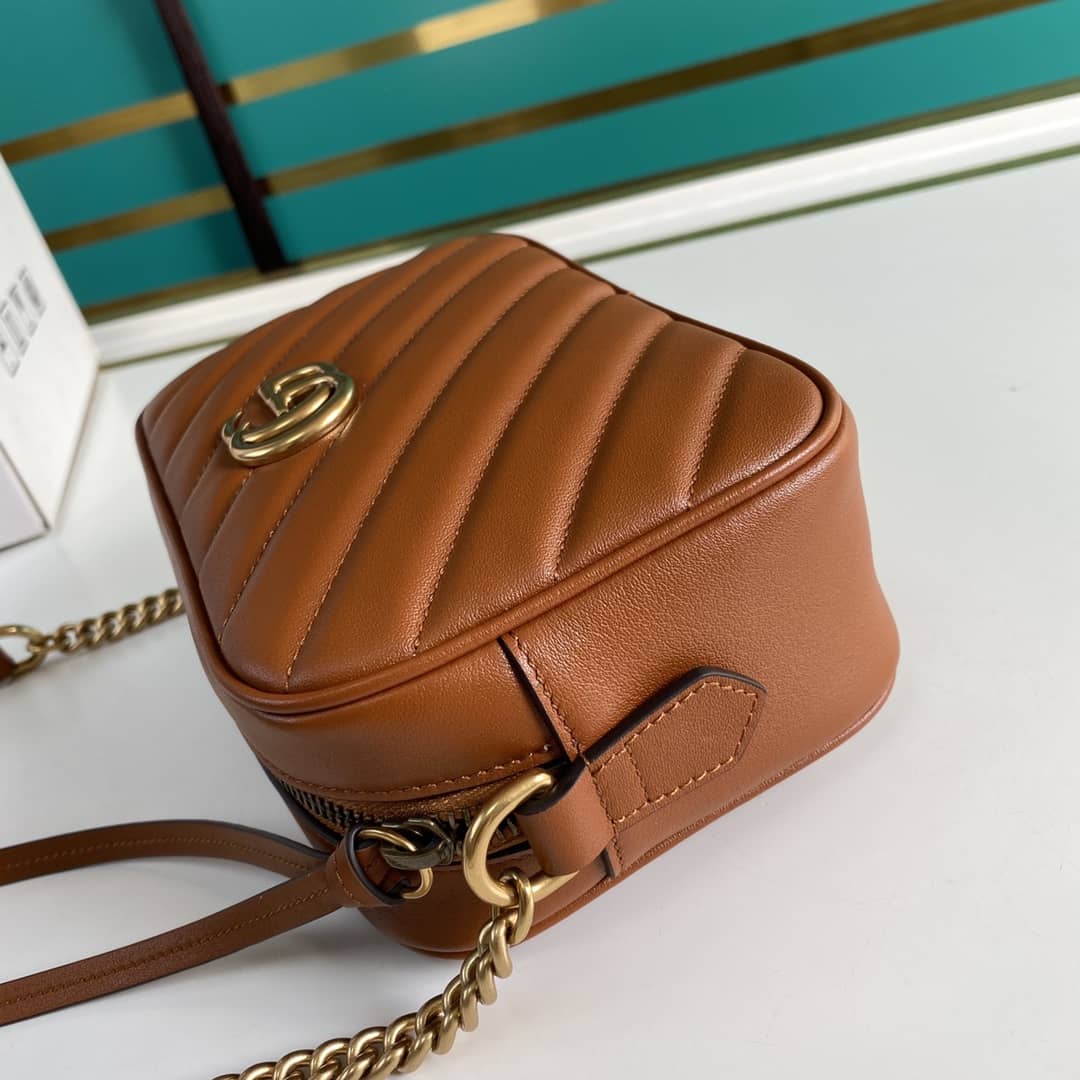 Gucci Crossbody Dupe Marmont GG Matelasse Leather Mini  448065