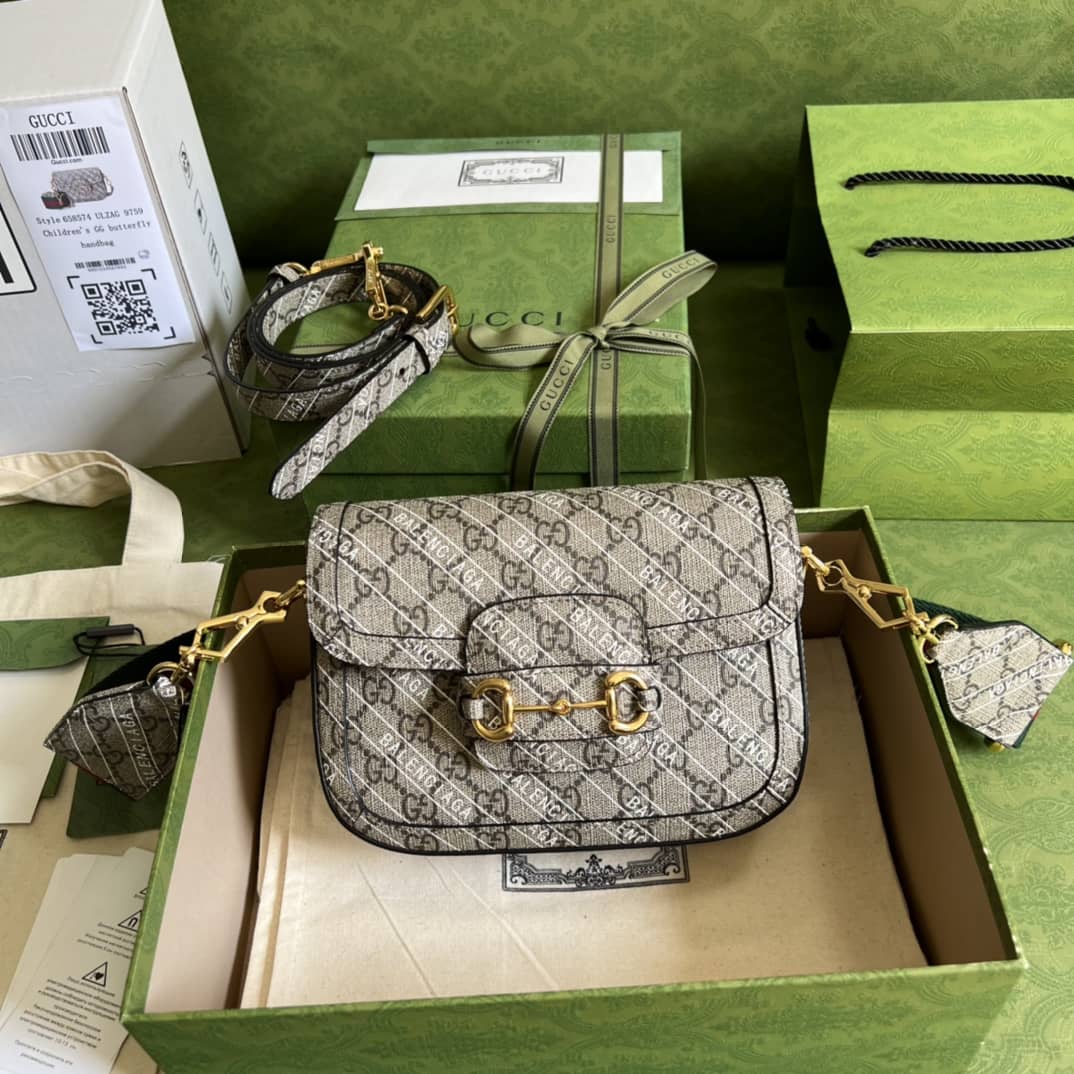 Gucci 1955 Horsebit Supreme GG Canvas Mini Shoulder Bag Replica 658574