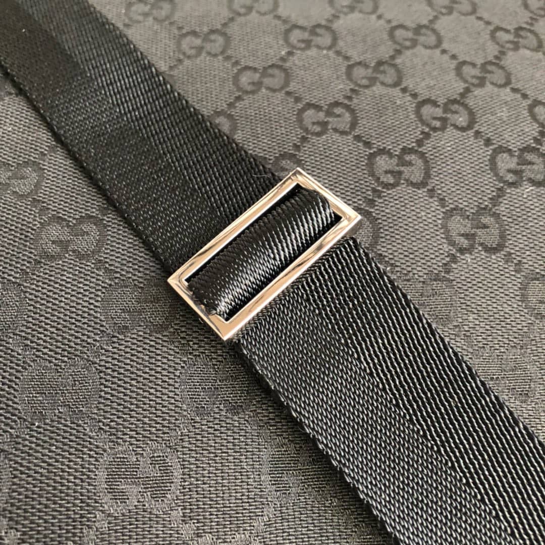Gucci GG Canvas Shoulder Bag Replica Black 110054