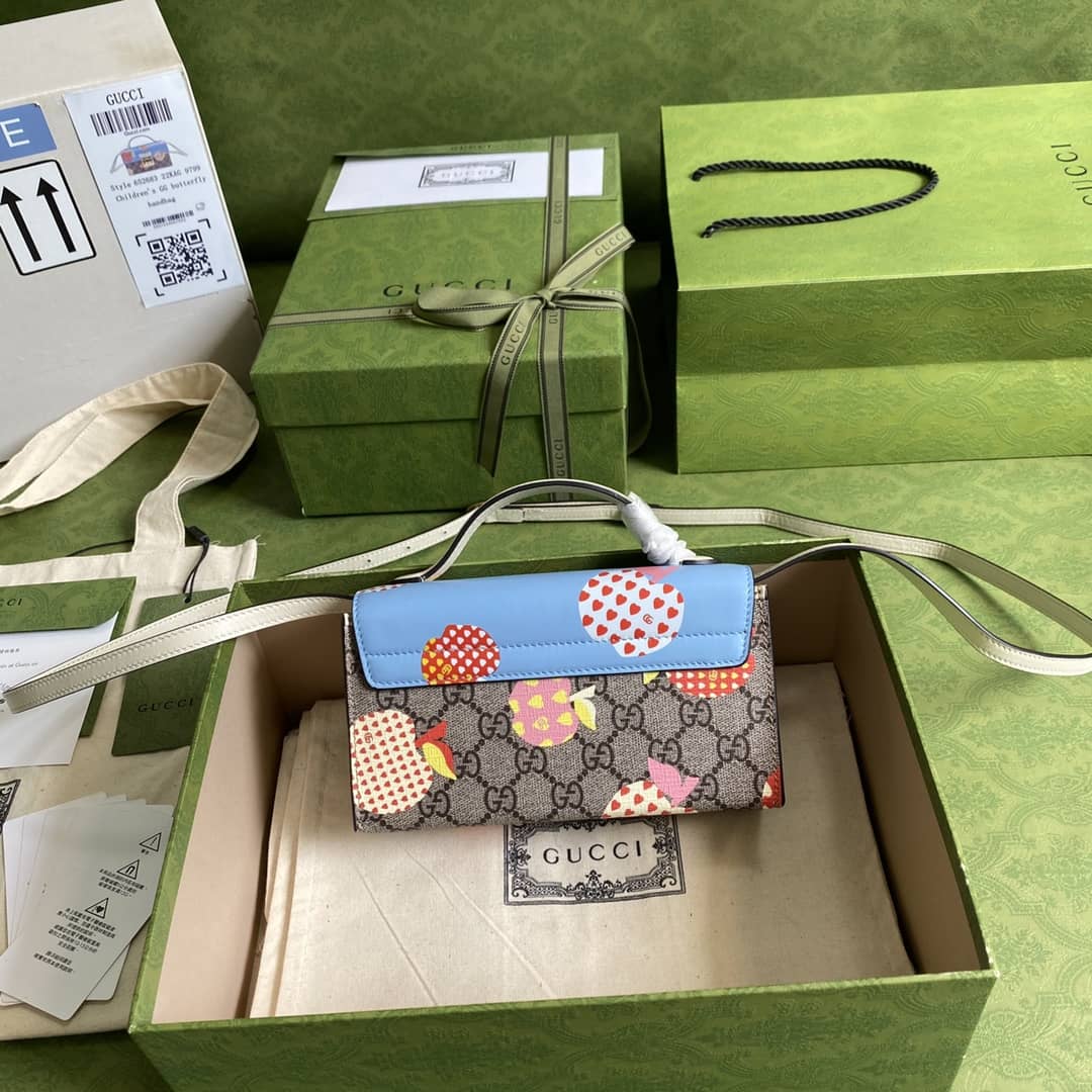 Gucci Padlock GG Supreme Canvas Top Handle Mini Bag Replica 652683