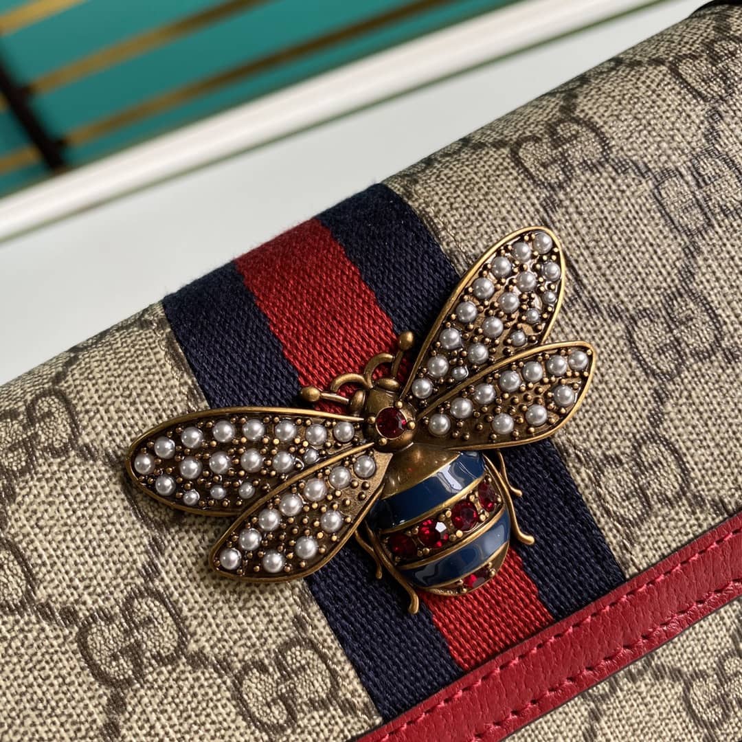 Gucci Queen Margaret GG Shoulder Bag Mini Chain Wallet Replica 476079