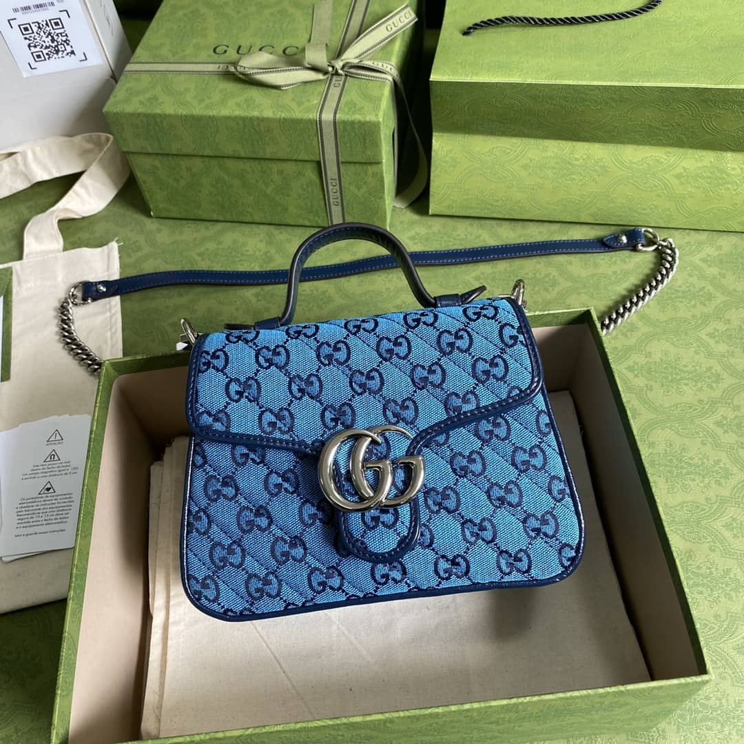 Gucci Marmont GG Mini Top Handle Bag Replica 583571