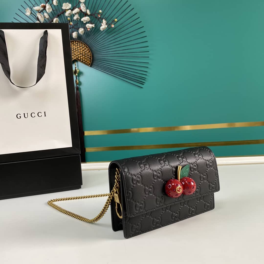 Gucci Supreme GG Mini Bag With Cherries Replica 481291
