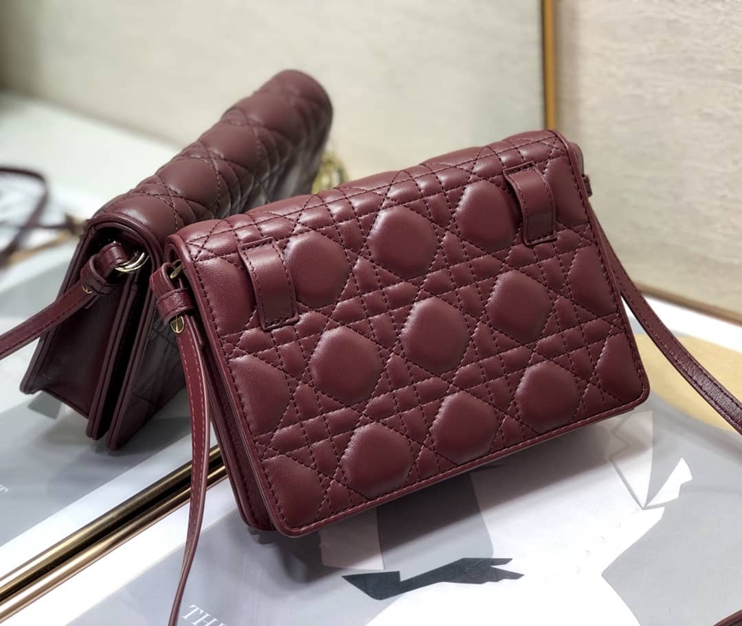 Lady Dior Dupe Cannage Calfskin Pouch