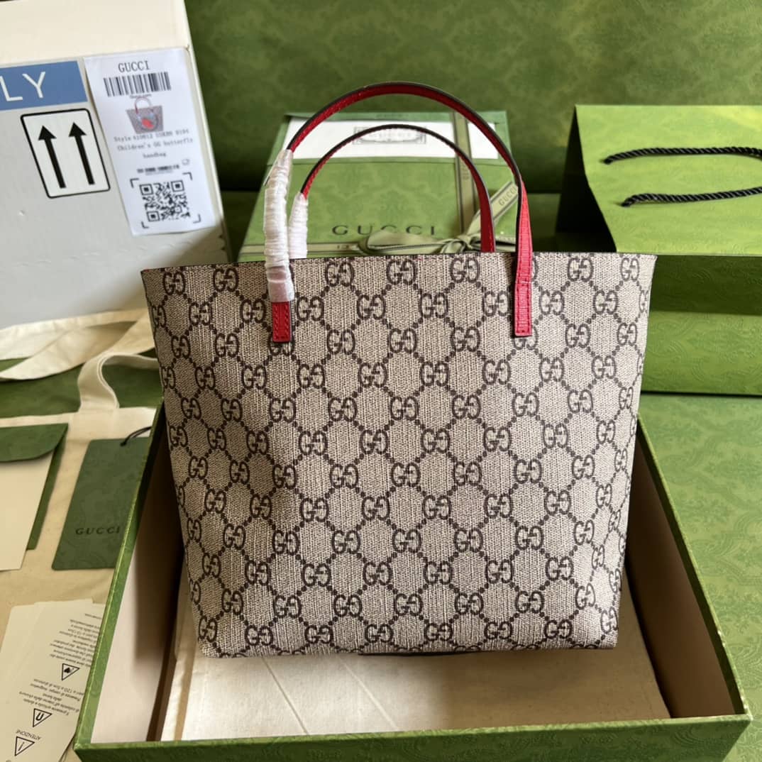 Gucci Children Strawberry Print Tote 410812 Replica Bag