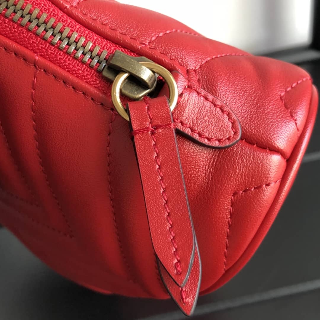 Gucci GG Marmont Quilted Vanity Bag Replica Red 625690