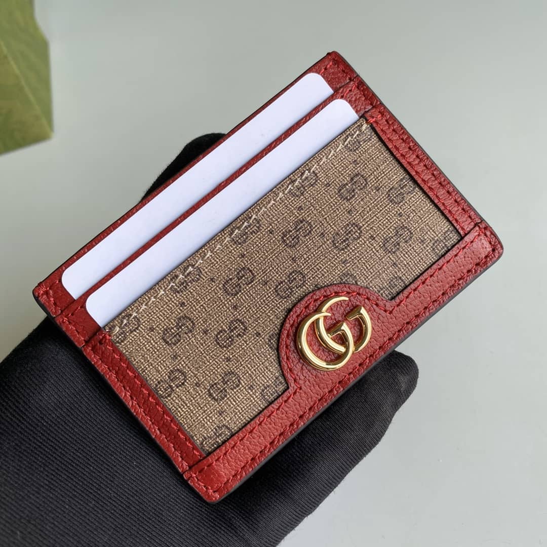 Gucci x Doraemon GG Supreme Card Case Replica 654539